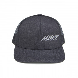 MBRP Snapback Cap Charcoal Grey with Grey Stitch L-XL